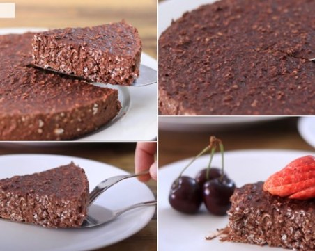 Без брашно, без яйца и без печене - торта от 3 съставки