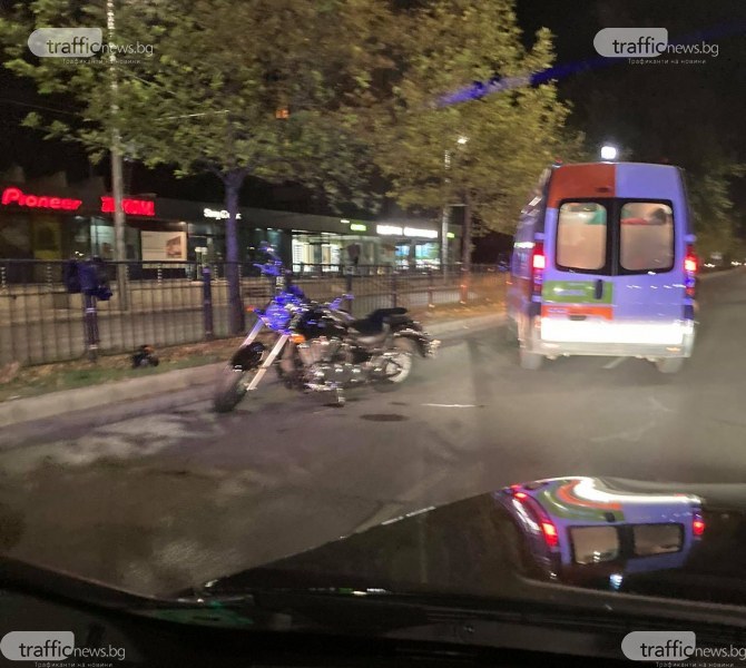 Удареният в Пловдив моторист е с множество контузии