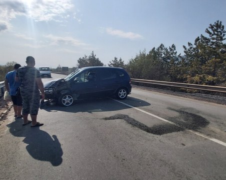 Пожар на Подбалканския път предизвика верижна катастрофа