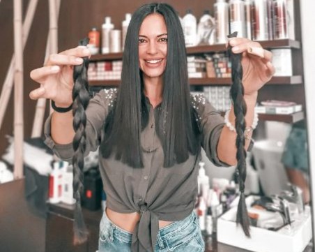 Фитнес кралицата Анита Маркова дари косата си за онкоболни деца и жени