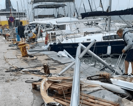 Циклонът в Гърция взе първа жертва