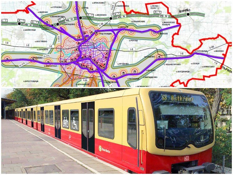 Проектът за S-Bahn в Пловдив: 6 линии за 11 села и всички райони, свързват Тракия с Филипово