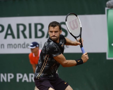 Дъжд бави срещата на Григор Димитров на Ролан Гарос