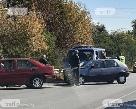 Жена е пострадала при верижното меле край Пловдив