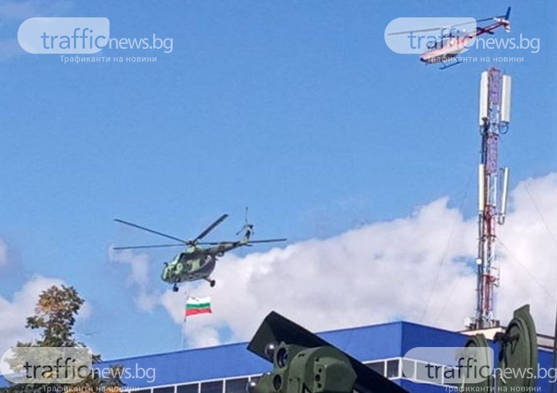 Хеликоптери и изтребители кръжат над Пловдив
