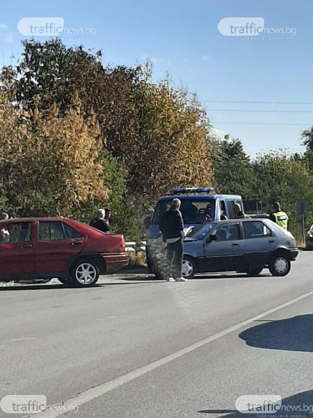 Жена е пострадала при верижното меле край Пловдив