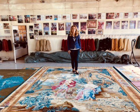 Марияна Николова впечатлена от български килими, които красят Bank of England и 