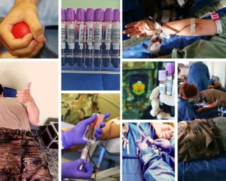 400 военнослужещи дариха кръв за месец