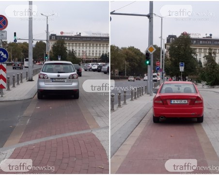 Класика! Поредна серия нагло паркиране по пловдивски