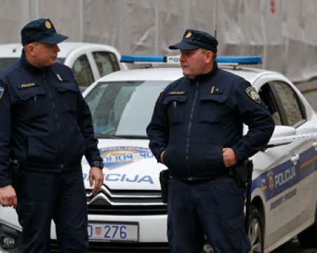 Раниха полицай пред хърватския парламент