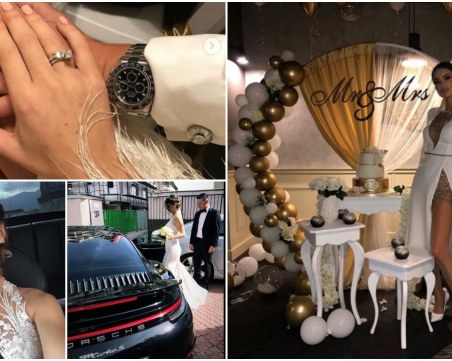 Снахата на Доган избра тоалет на пловдивска дизайнерка за сватбата си