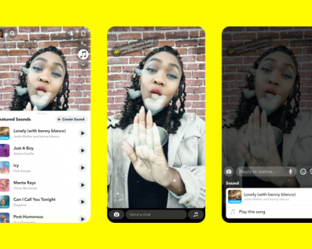 Snapchat позволи създаване на музикални публикации