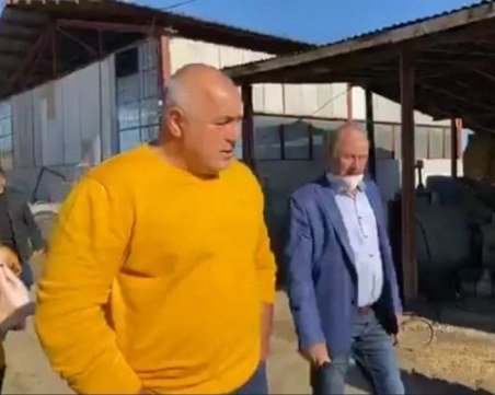 Бойко Борисов на проверка в голяма кравеферма
