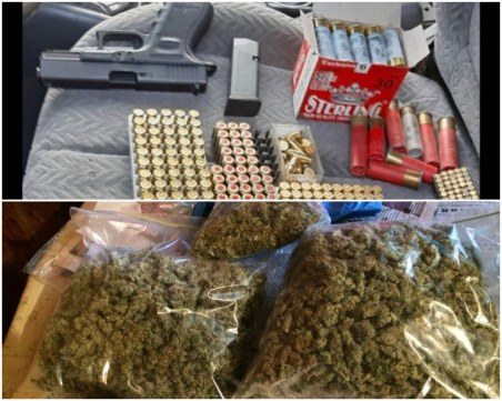 Двоен удар на полицията: Арестуваха друсан водач, в колата му откриха марихуана и боен арсенал