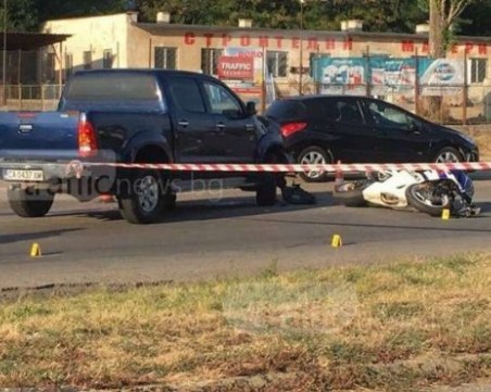 Следствен експеримент пресъздава жестоката катастрофа със загинал моторист край Карлово