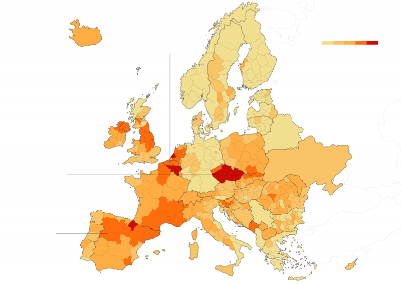 Черен сценарий: Още една страна в Европа с антирекорд на COVID-19