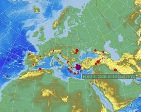 Трус от 7 по Рихтер на гръцки остров! Усети се и в България