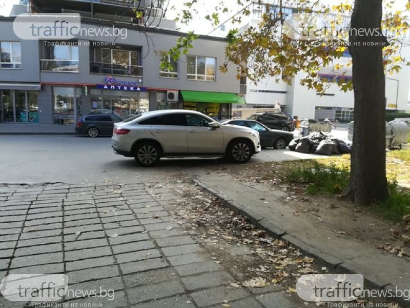 Поредно нагло паркиране на познато място в Пловдив
