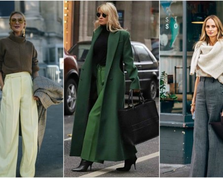 Как да носим популярните панталони с висока талия?