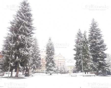 Сняг се сипе на парцали! Батак заприлича на град от приказките