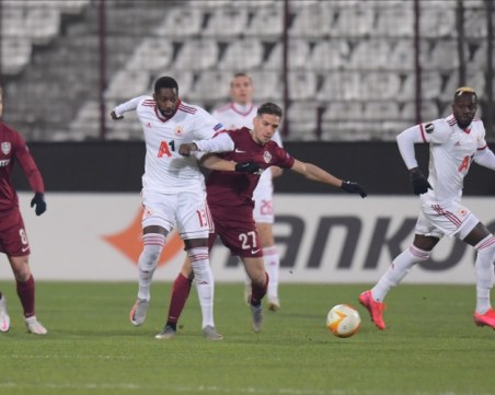 ЦСКА-София изпусна Клуж в Румъния