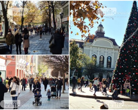 Слънцето се показа и Главната се препълни с хора, дистанция и маски – няма