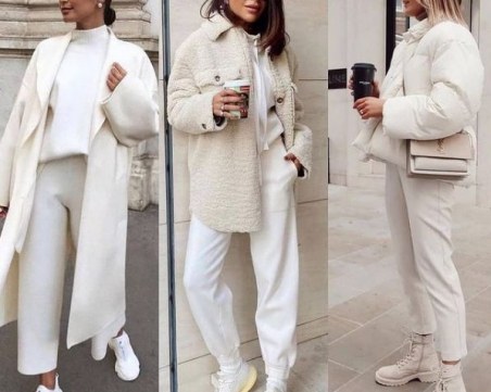 В бяло от глава до пети: Модни комбинации, които се противопоставят на стереотипите