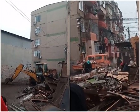 Багери отново влязоха в Столипиново, бутат незакони постройки