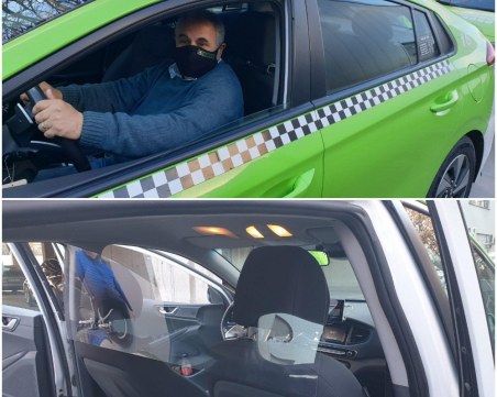 Пловдивска таксиметрова компания постави защитни прегради в колите си