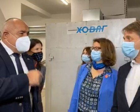 Бойко Борисов на инспекция в българо-швейцарска фирма в Търговище