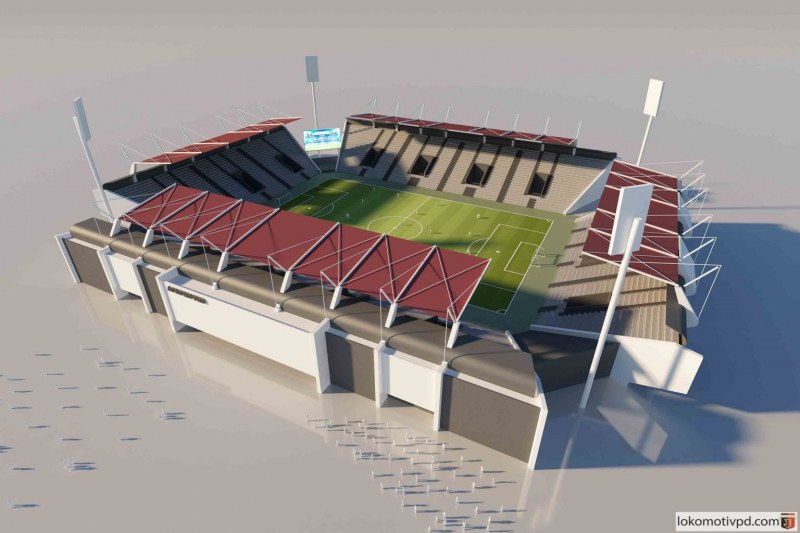 Локомотив показа как ще изглежда новият стадион