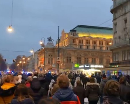 Полиция разпръсна протестиращите във Виена, има арестувани