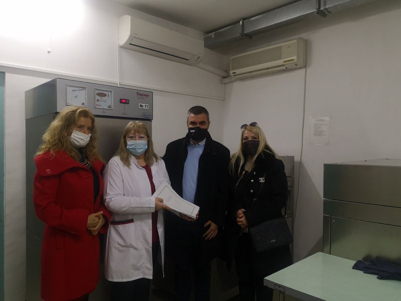 Пловдивският кръвен център вече е оборудван с шоков фризер за съхранение на плазма