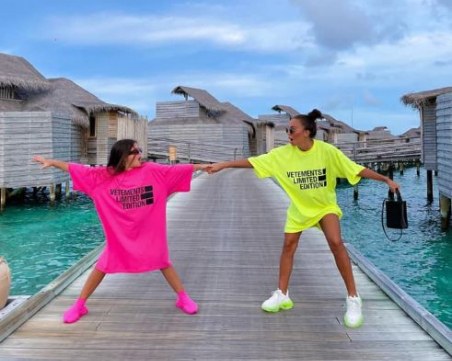 Ни Ло пусна щура снимка с дъщеря си от Малдивите