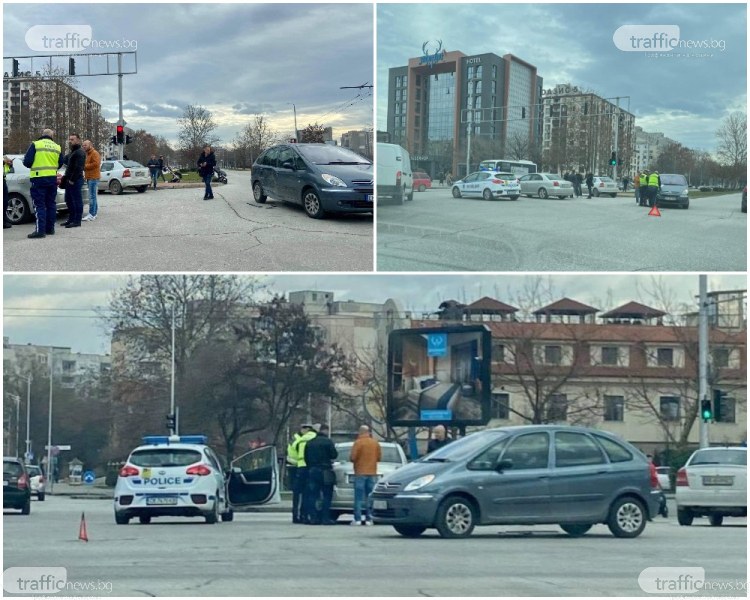 Две коли се удариха в Тракия, затапиха възлово кръстовище