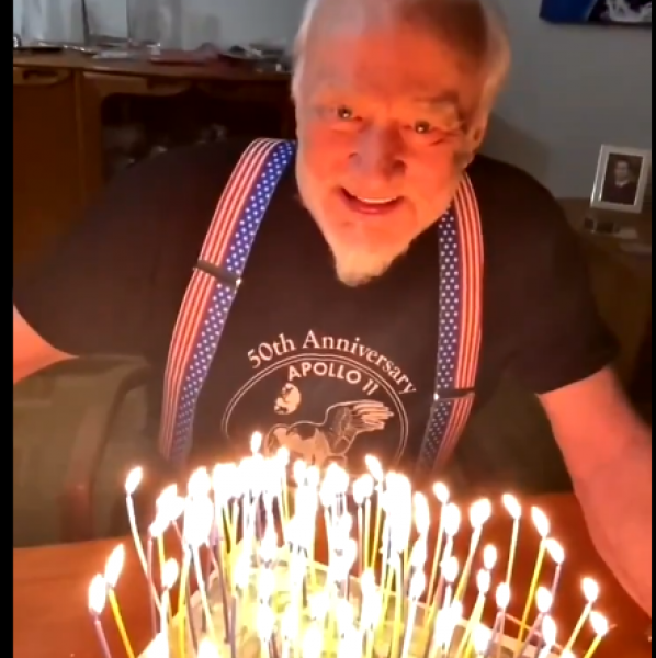 Вторият човек на Луната отбеляза по любопитен начин 91-ия си рожден ден