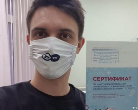 Руският журналист, станал доброволец в тестовете на 