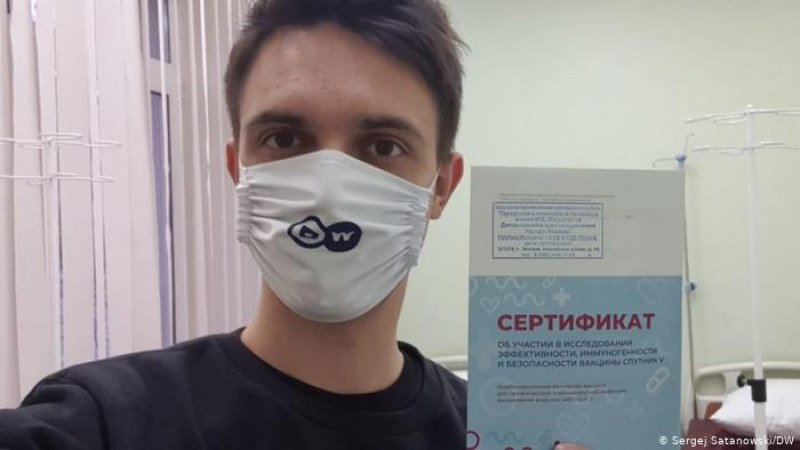 Руският журналист, станал доброволец в тестовете на