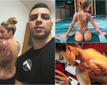 Биляна Лазарова си направи татуировка на половината гръб