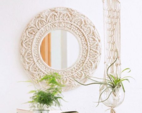 Макраме - връщане към тенденцията от 80-те години, напомняща пролетта