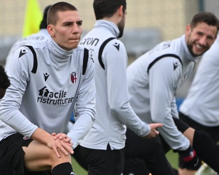 Антов с първа тренировка с Болоня