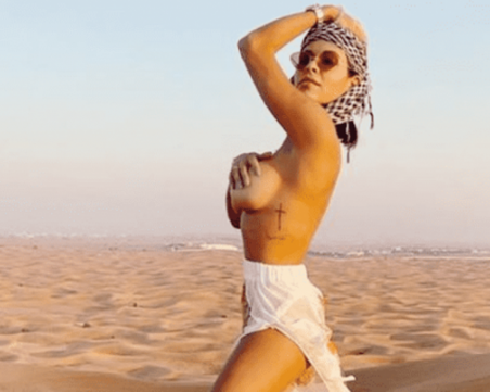 Бразилка предизвика скандал в Дубай заради еротични снимки в пустинята