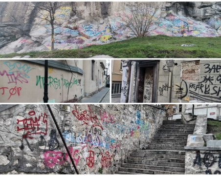 Драскачи се упражняват върху Данов хълм! Кой ще ги спре? СНИМКИ