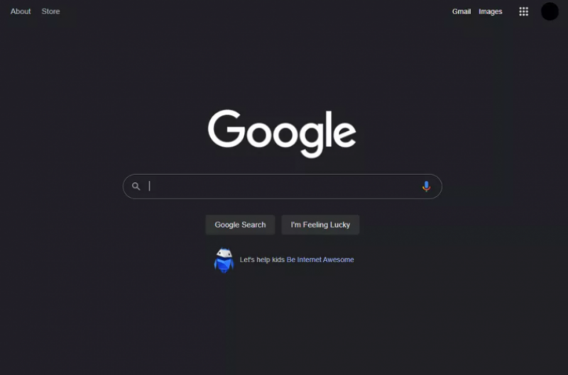 Google тества опцията Dark Mode за търсене на настолни компютри