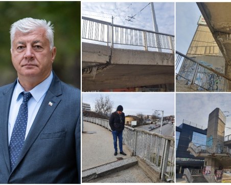 Кметът Здравко Димитров дава извънреден брифинг за Бетонния мост