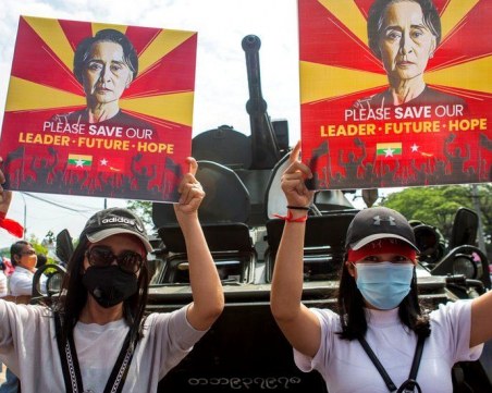 До 20 години затвор за протестърите срещу новата власт в Мианмар