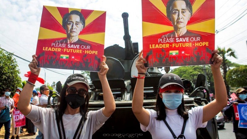 До 20 години затвор за протестърите срещу новата власт в Мианмар