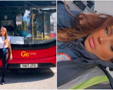 24-годишна шофьорка на автобус стана хит в социалните мрежи