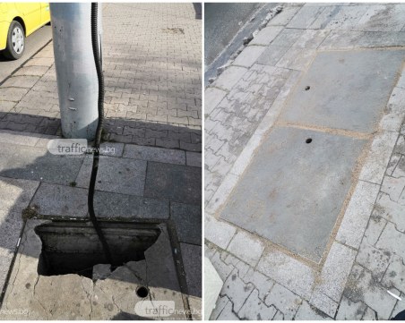 След трагедията в София и година след наш сигнал! Спешно ремонтираха опасната шахта пред Централна гара