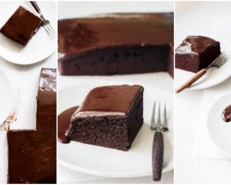 Бързи шоколадови блокчета с кисело мляко